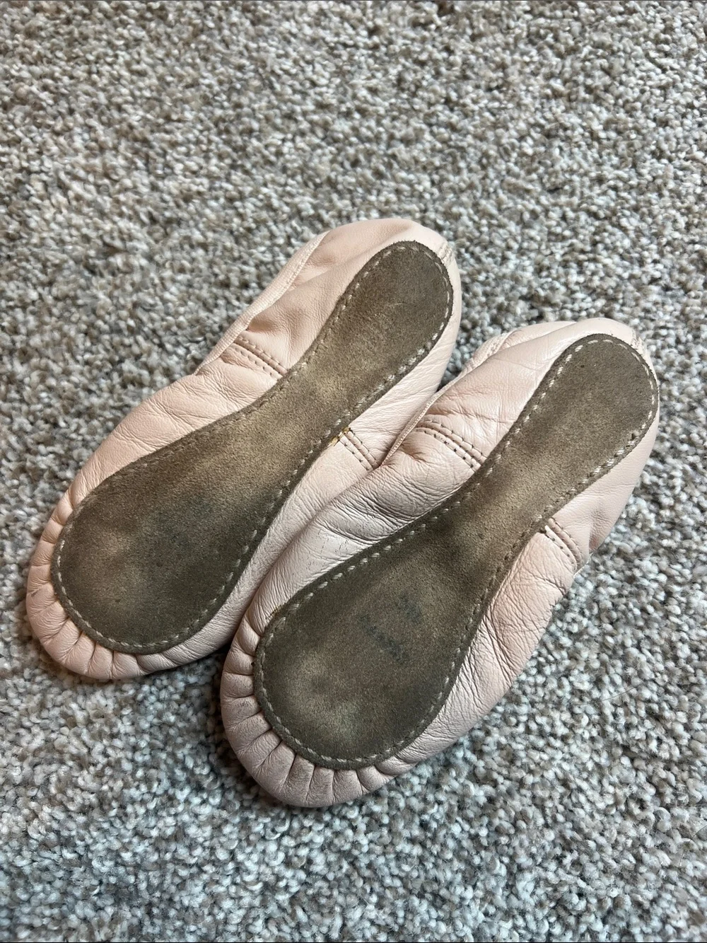 Toddler Girls Ballet Flats in Light Blush - Classic Slip-On Style
